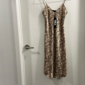 NWT Nili lotan short cami fall leaf print S